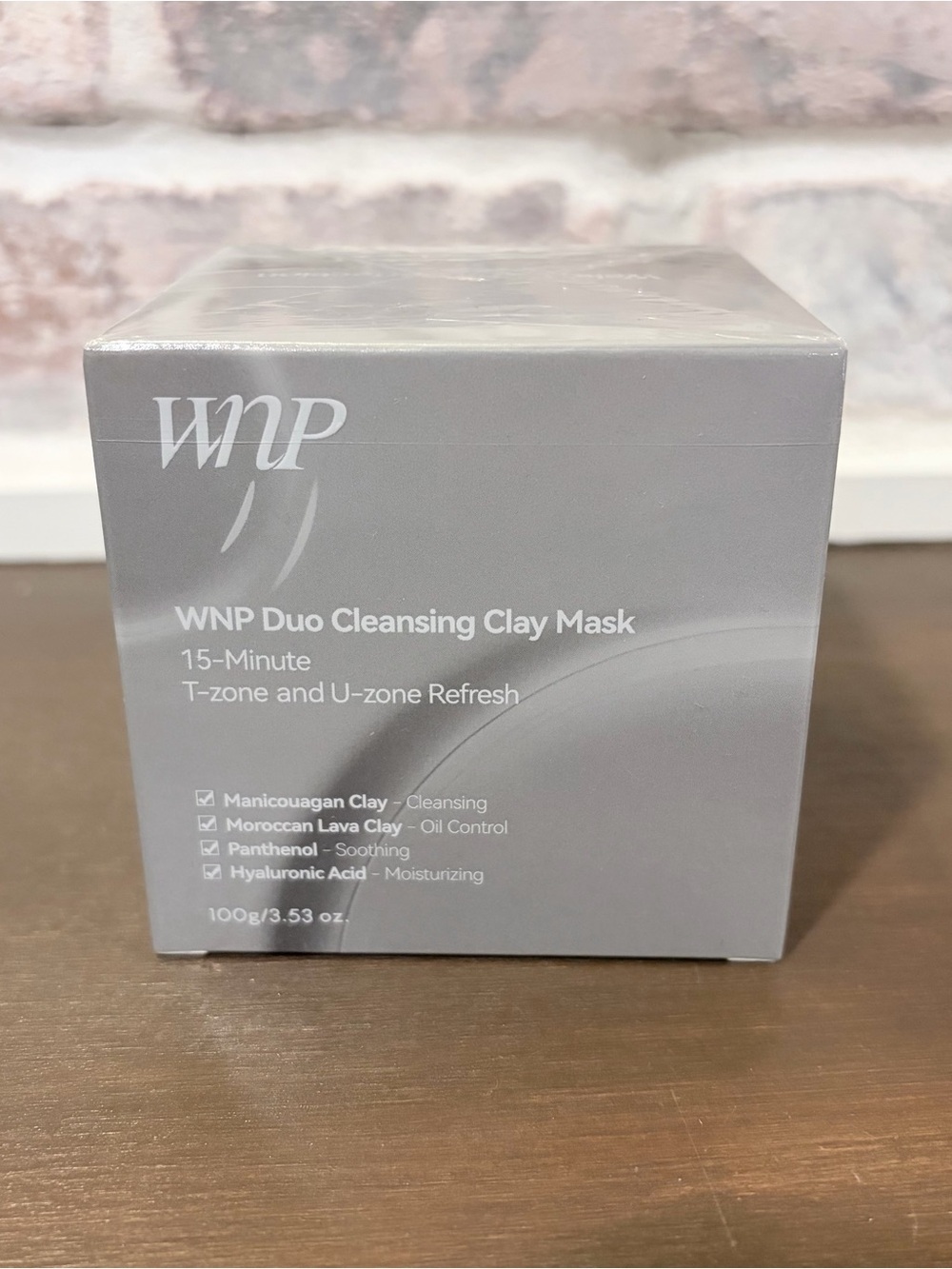 WNP Duo Cleansing Clay Mask NIB K-Beauty Spa Skincare Oil Control 100g